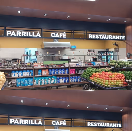 Sinalização Setorizada de Supermercado